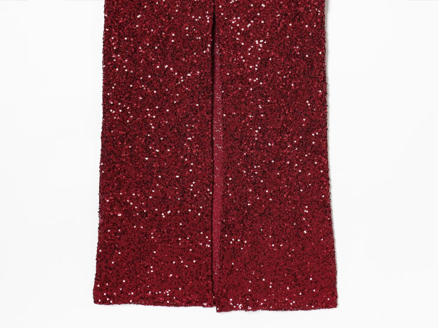 Women's pearl decoration hanging neck MIDI dress