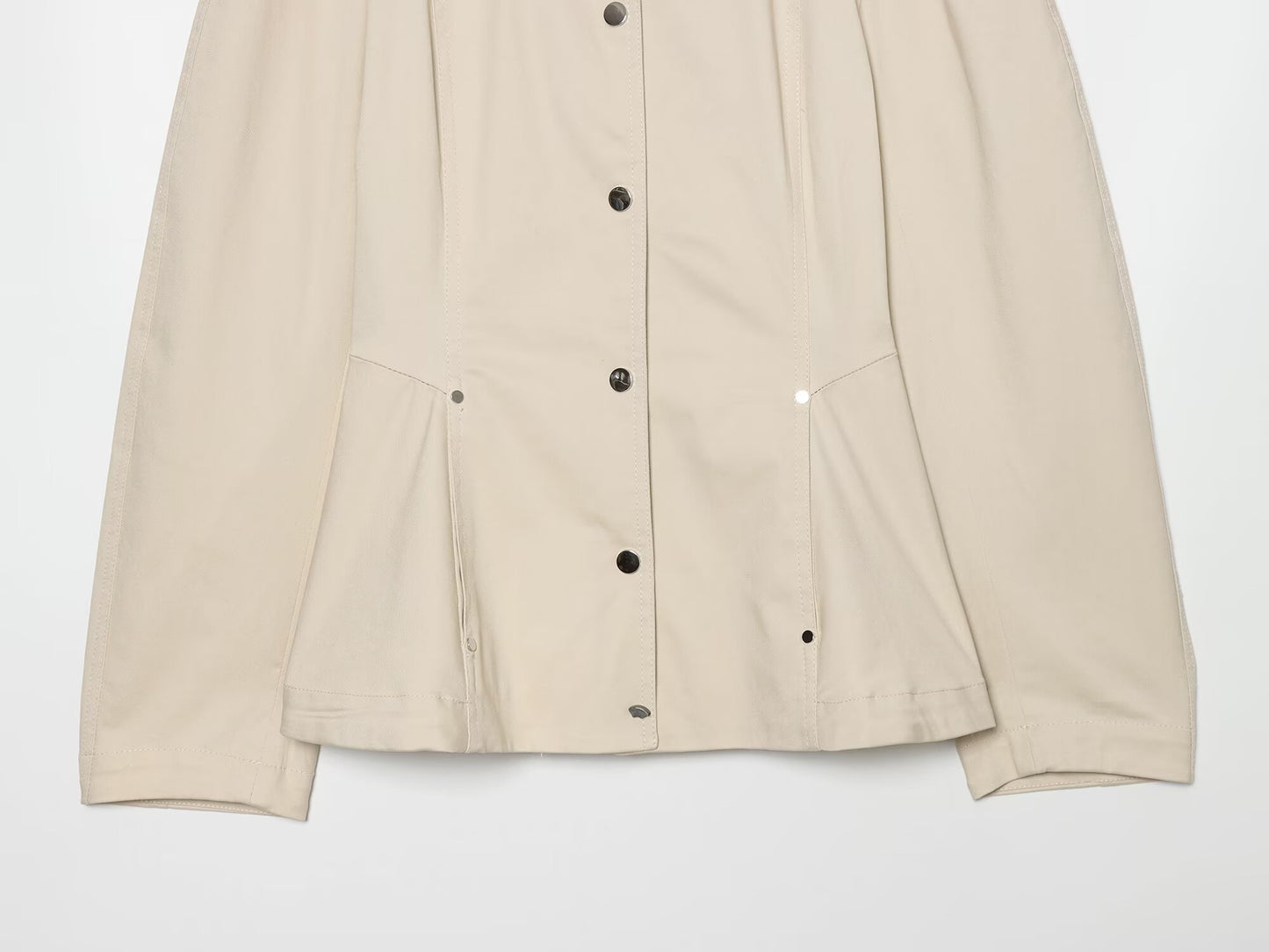 Women's contrasting collar Short skirt style hem jacket Coat