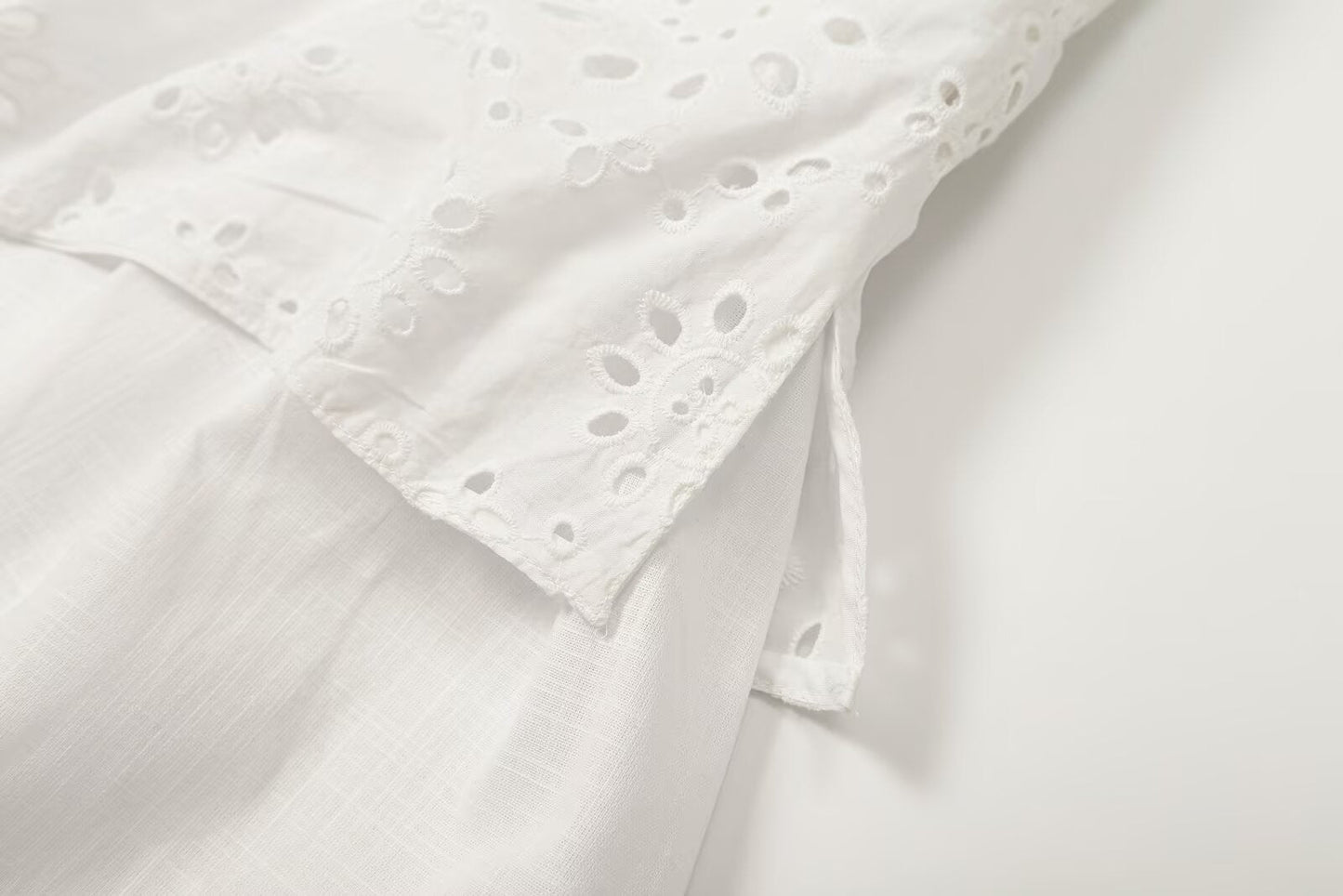 Women's hollowed out embroidered patchwork dress