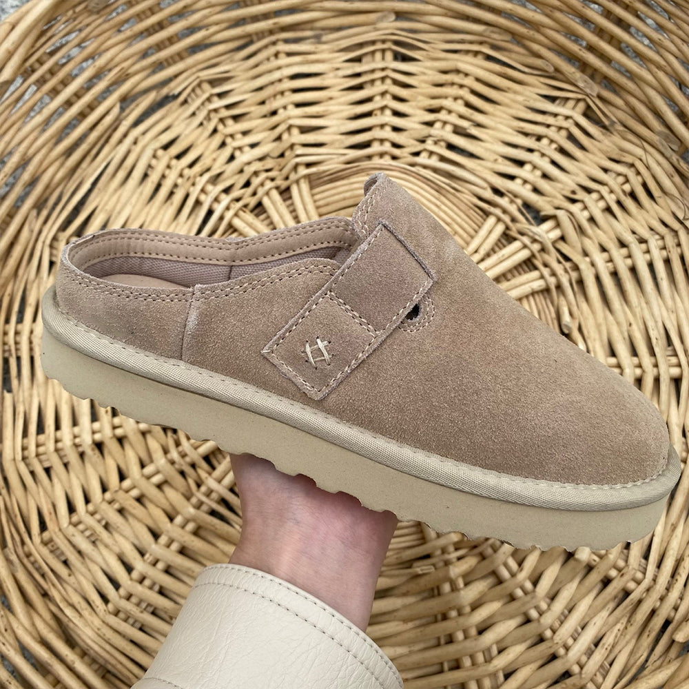 Women's new leisure slippers with one pedal and one shoe