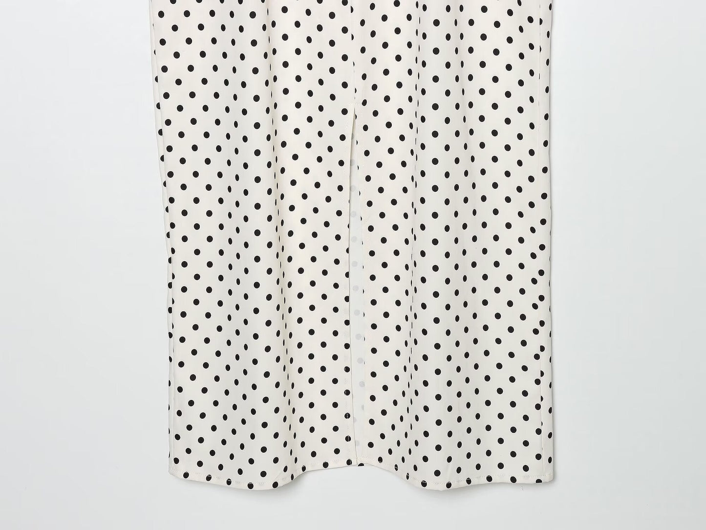 Women's tight corset style polka dot MIDI dress