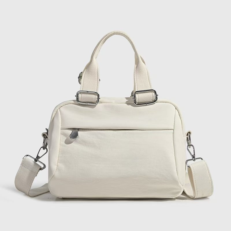 Women's new double zipper design portable messenger bag