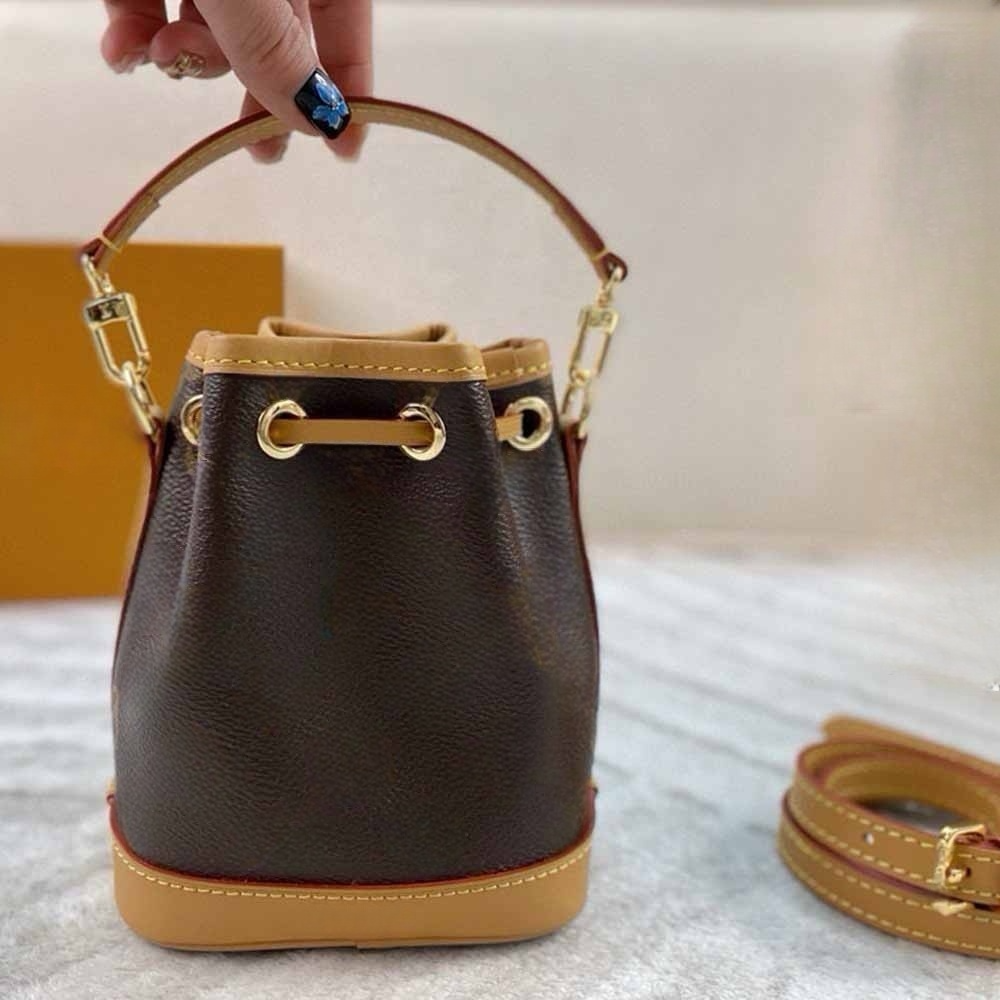 Women's new color matching mini bucket bag