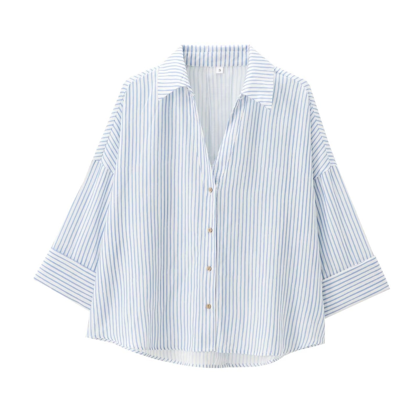 Women's 2026 Linen Blended Wide Sleeve Shirt