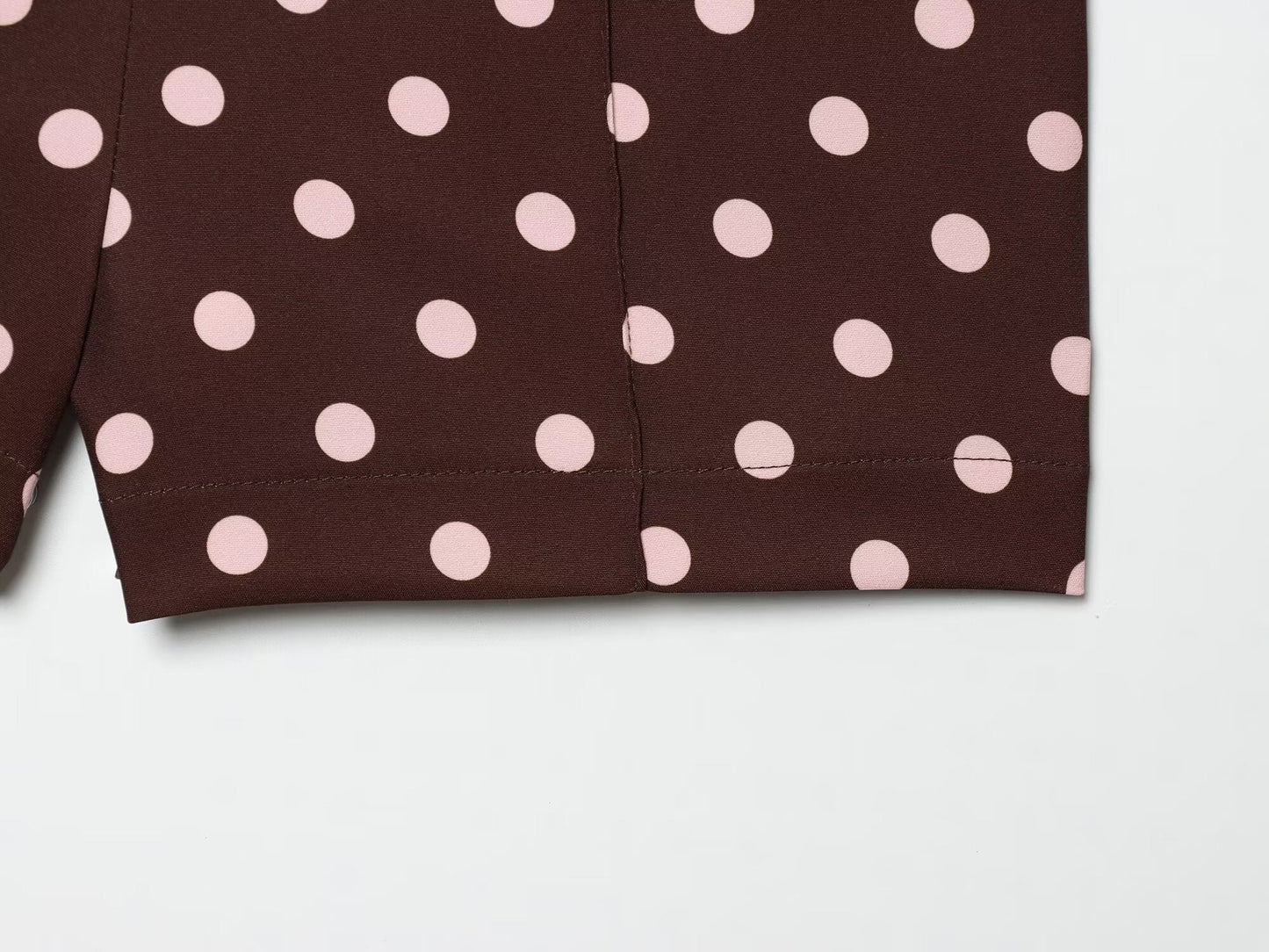 Women's high waisted casual polka dot shorts