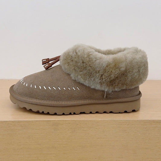 Women's new warm plush thin-soled short snow boots