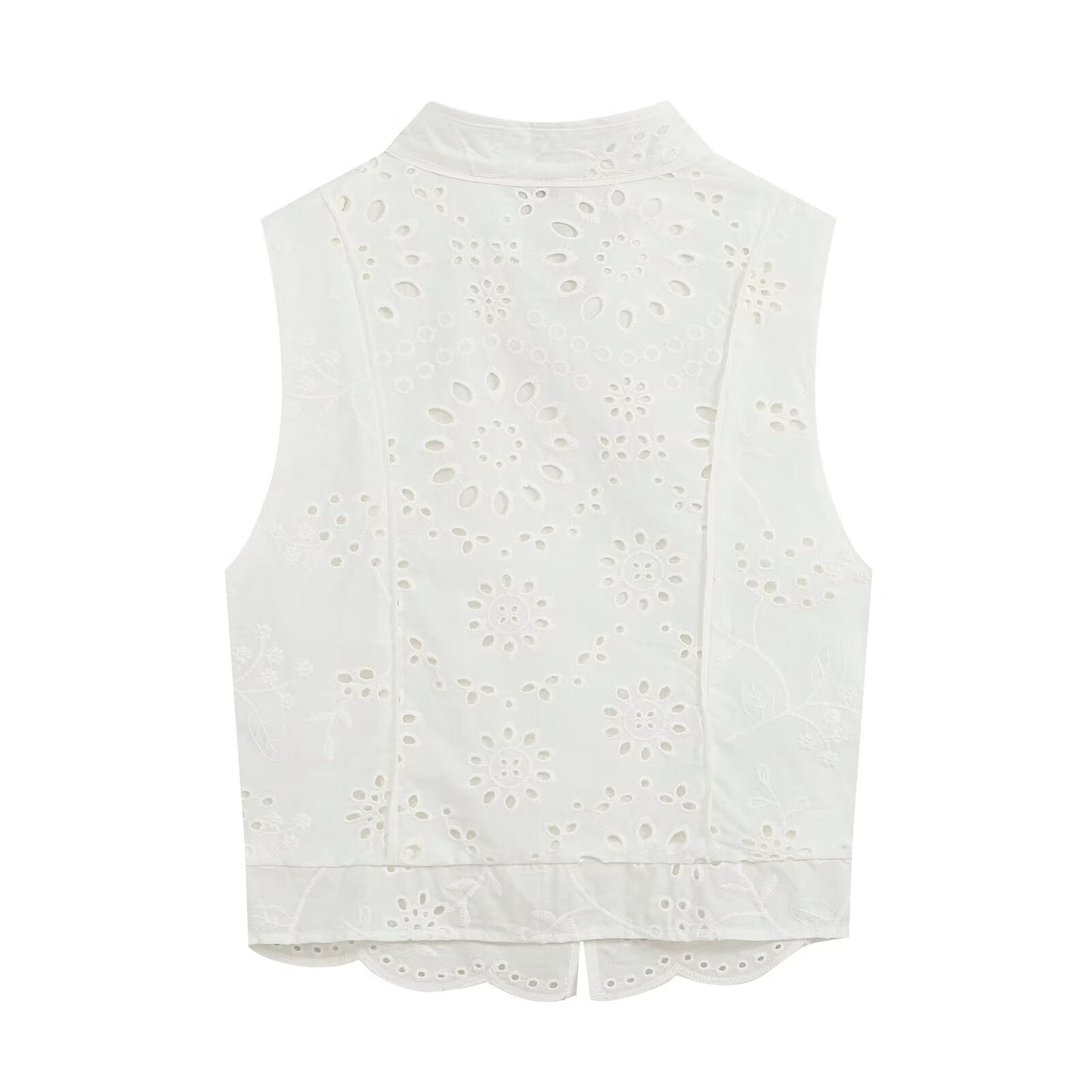 suit Women's 2 pieces artificial jewelry buckle hollow embroidery top+skirt
