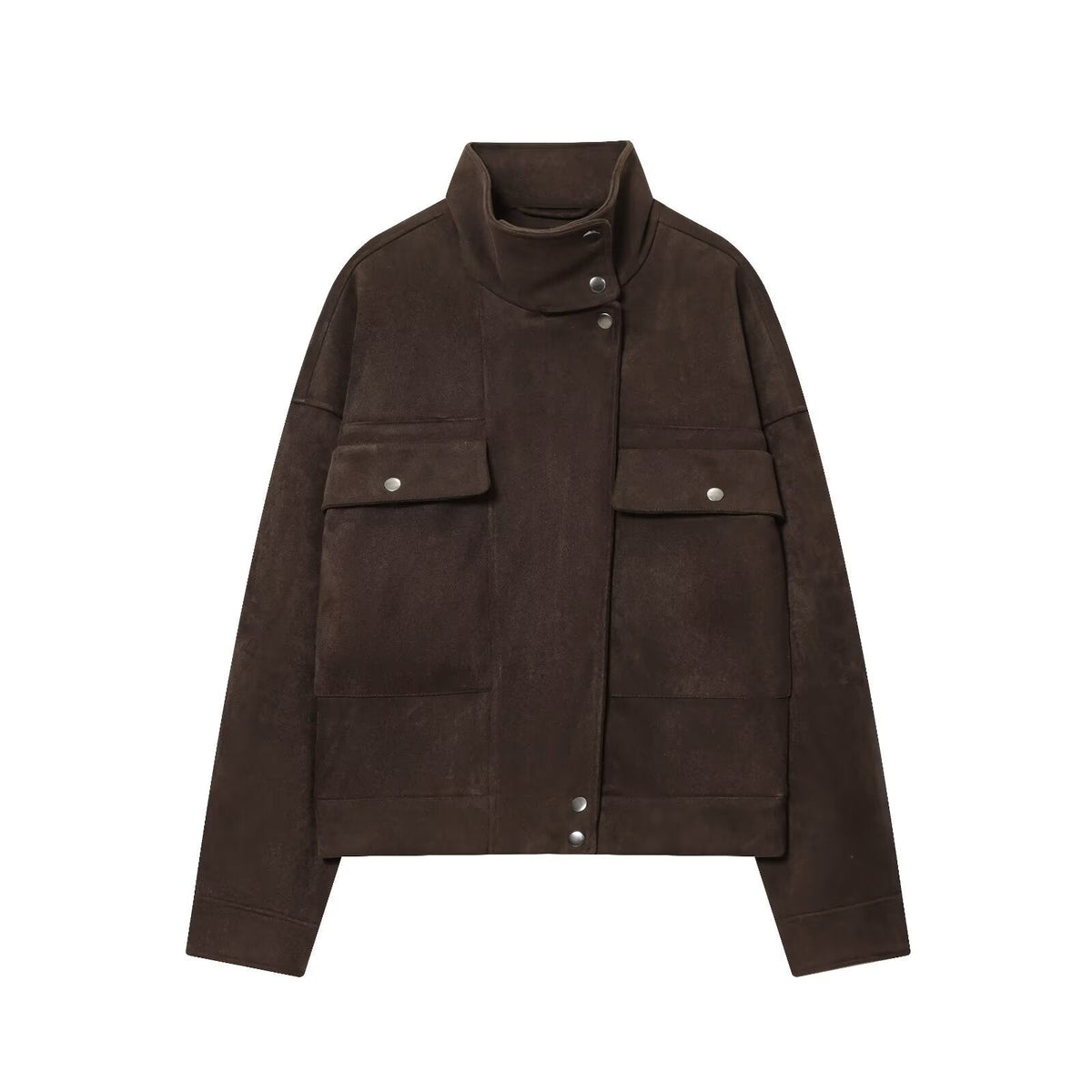 Women's Anti suede effect casual pilot jacket Coat