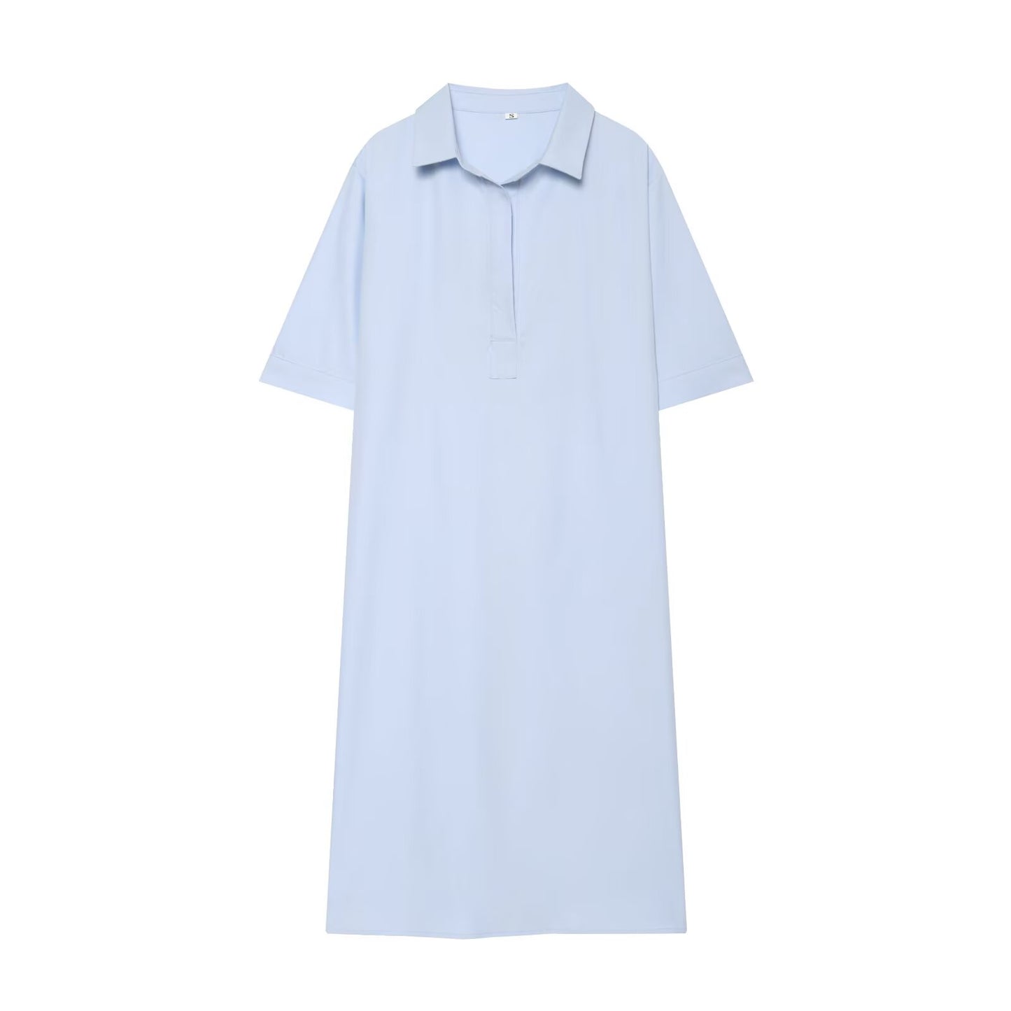 Women's long sleeved shirt style linen blend shirt
