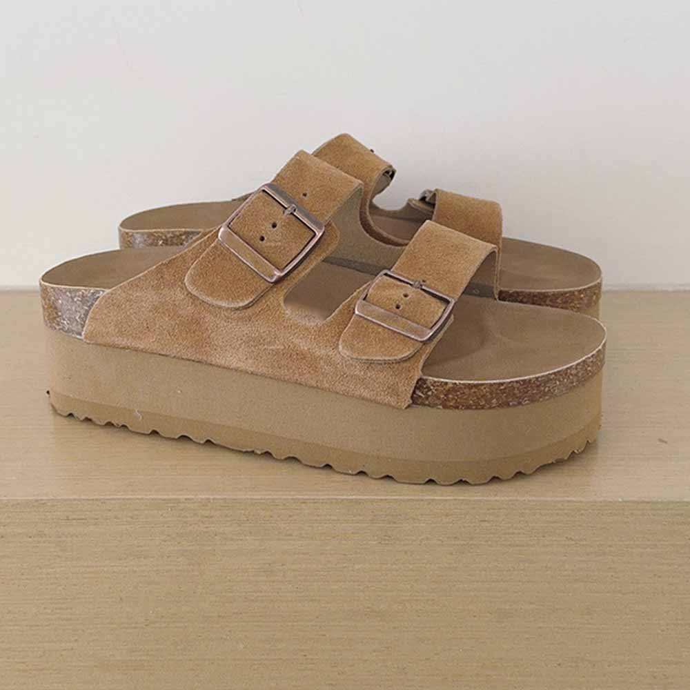 2026 new leisure platform heightening sandals and slippers have a shoe box