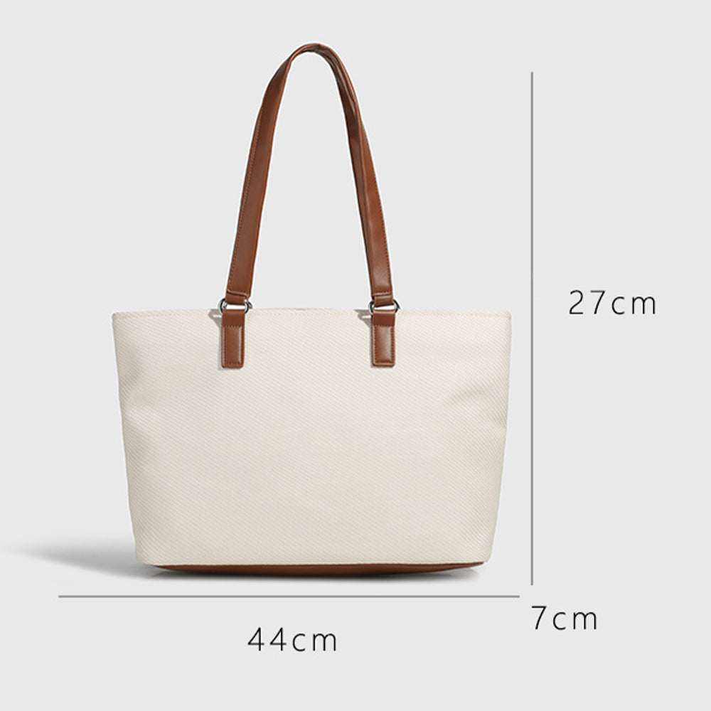 Women's new leisure zipper large-capacity shoulder bag