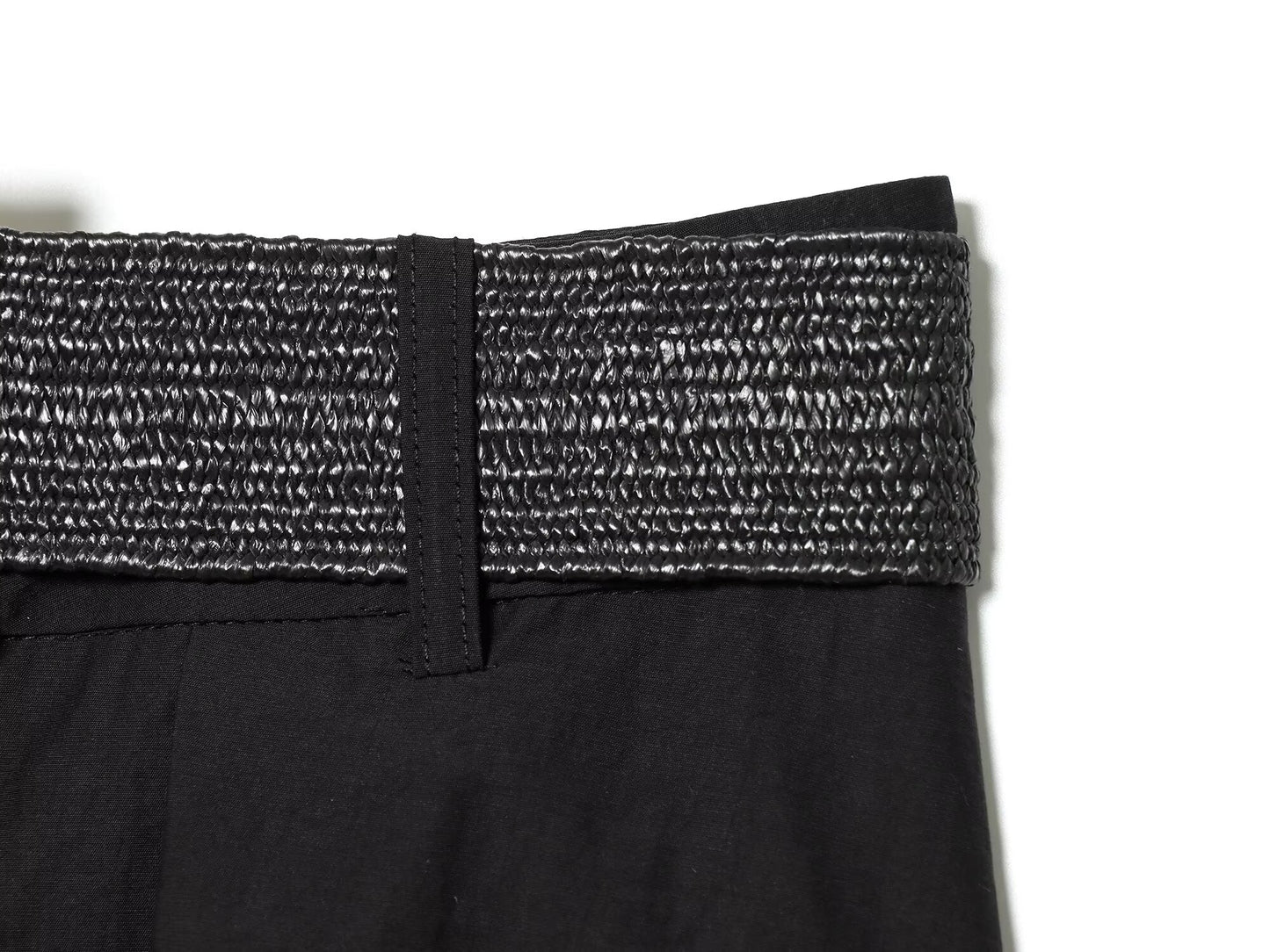 Women's With Belt High Waist Midi Skirt
