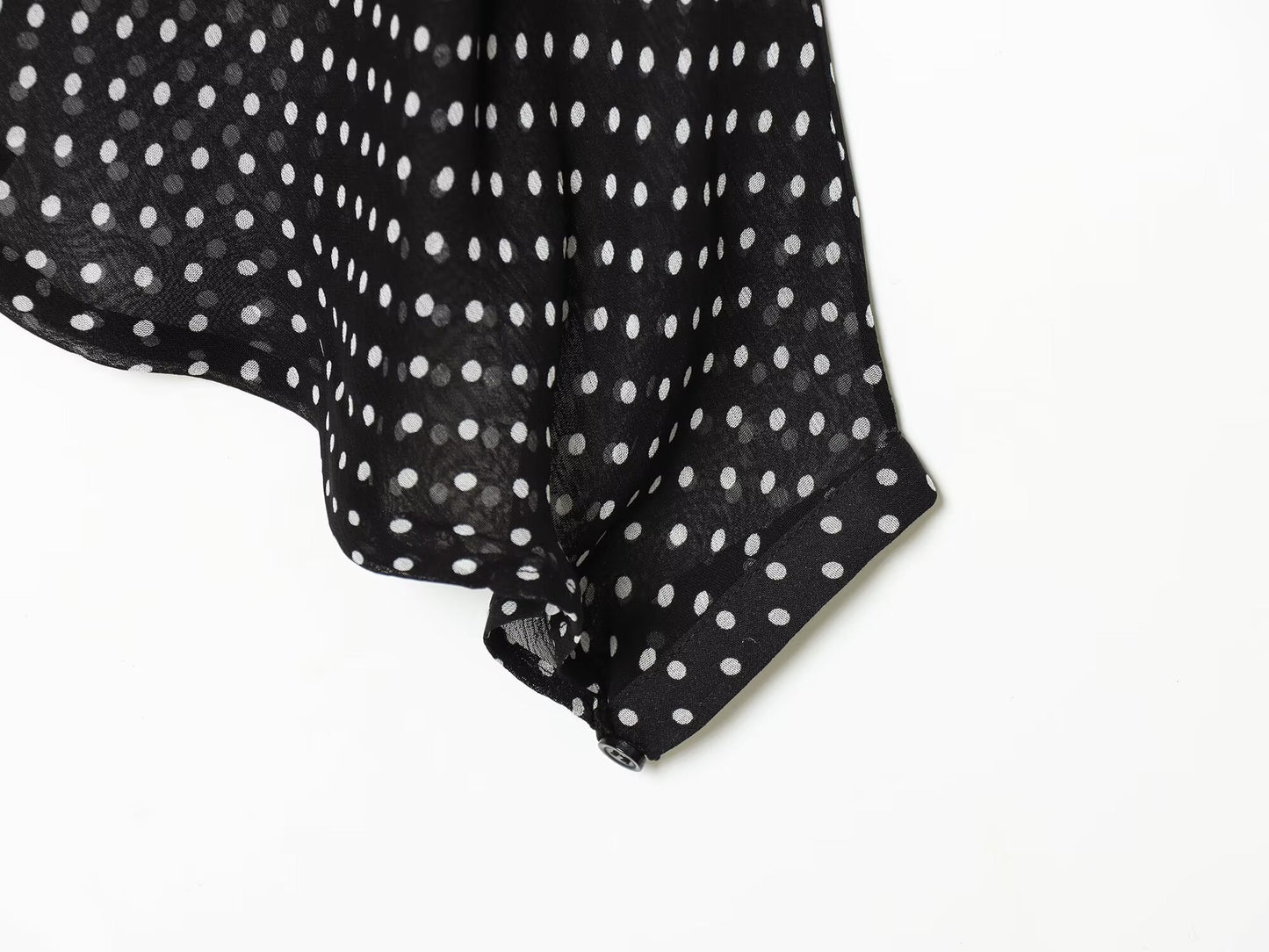 suit Women's 2 pieces bow decoration polka dot shirt+Skirts