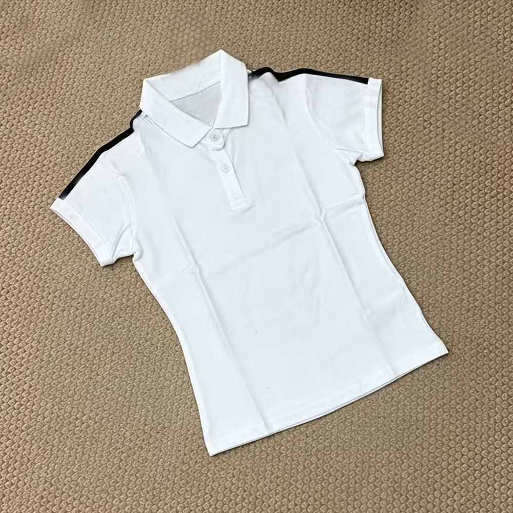 2026 women's new casual slim lapel short-sleeved polo shirt.