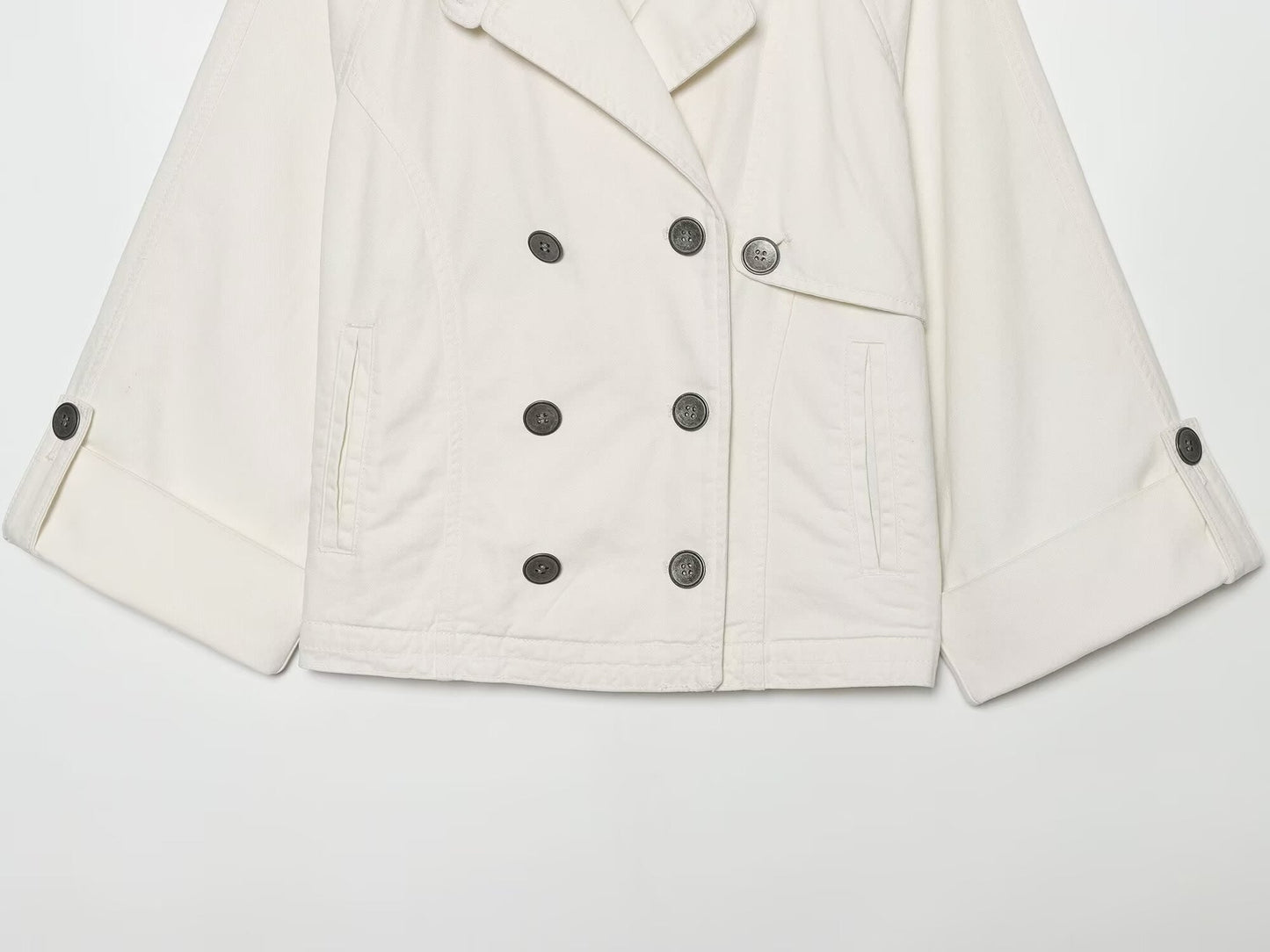 Women's breasted decorative short lapel Coat