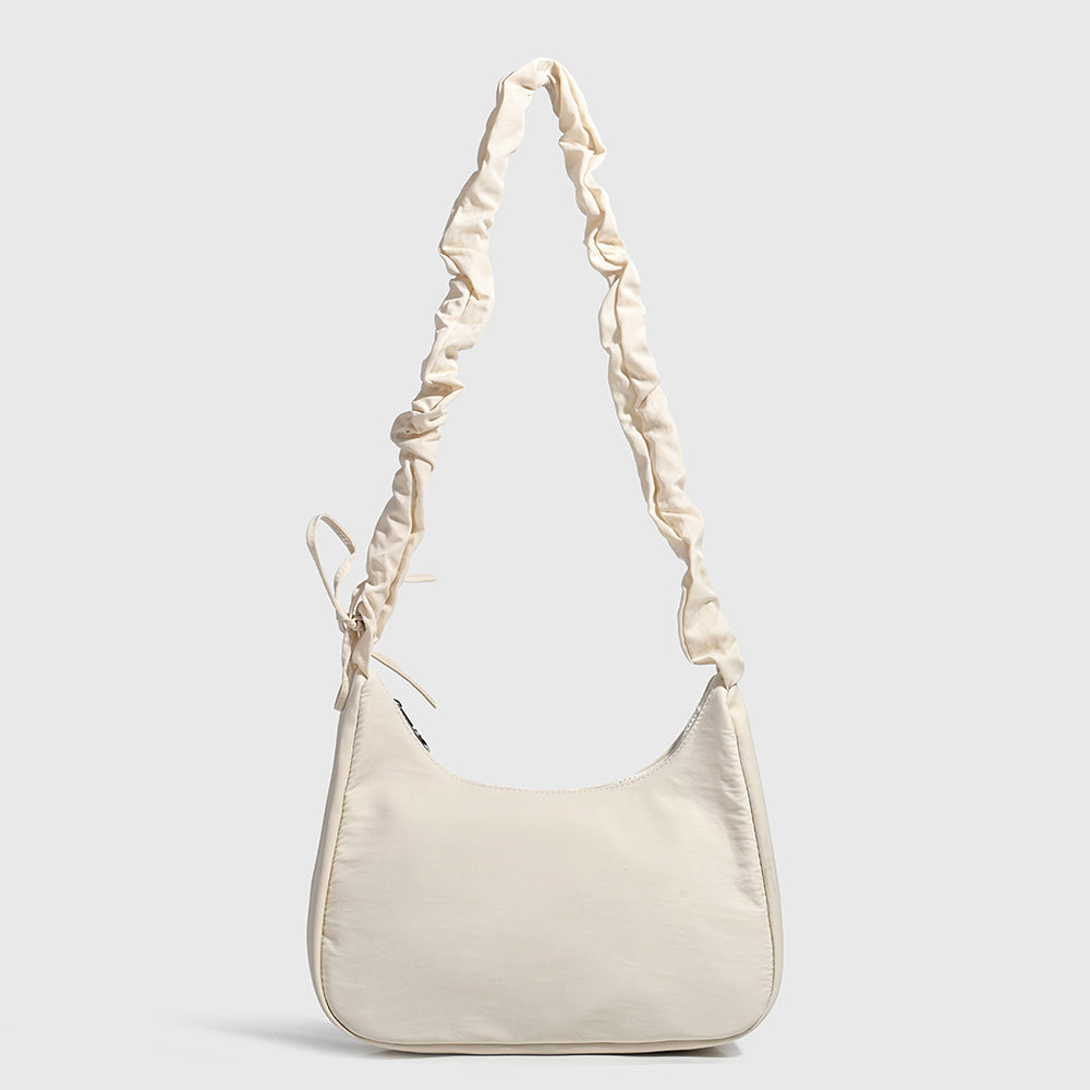 Women's new casual pleated shoulder strap design shoulder bag crossbody bag