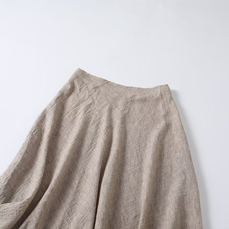 2026 Women's textured casual flared skirt