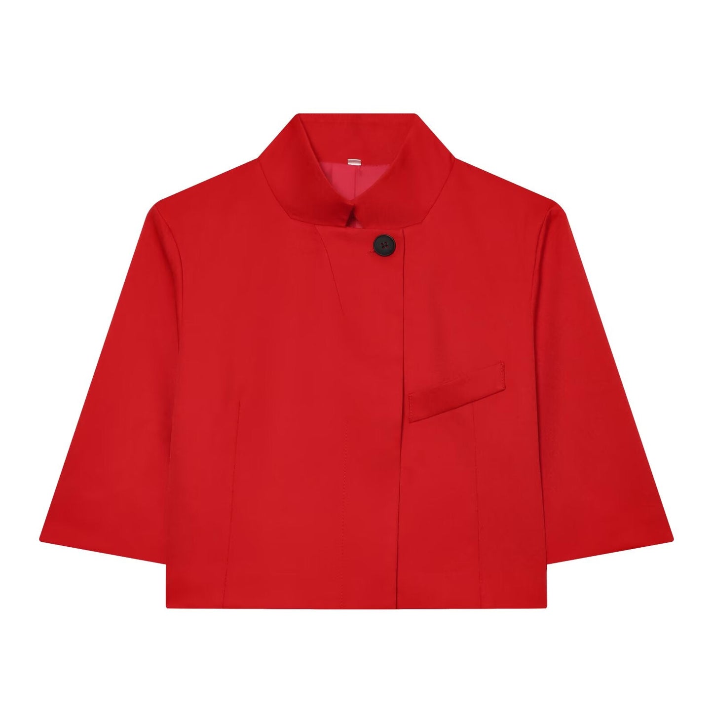Women's short standing collar Blazer Coat