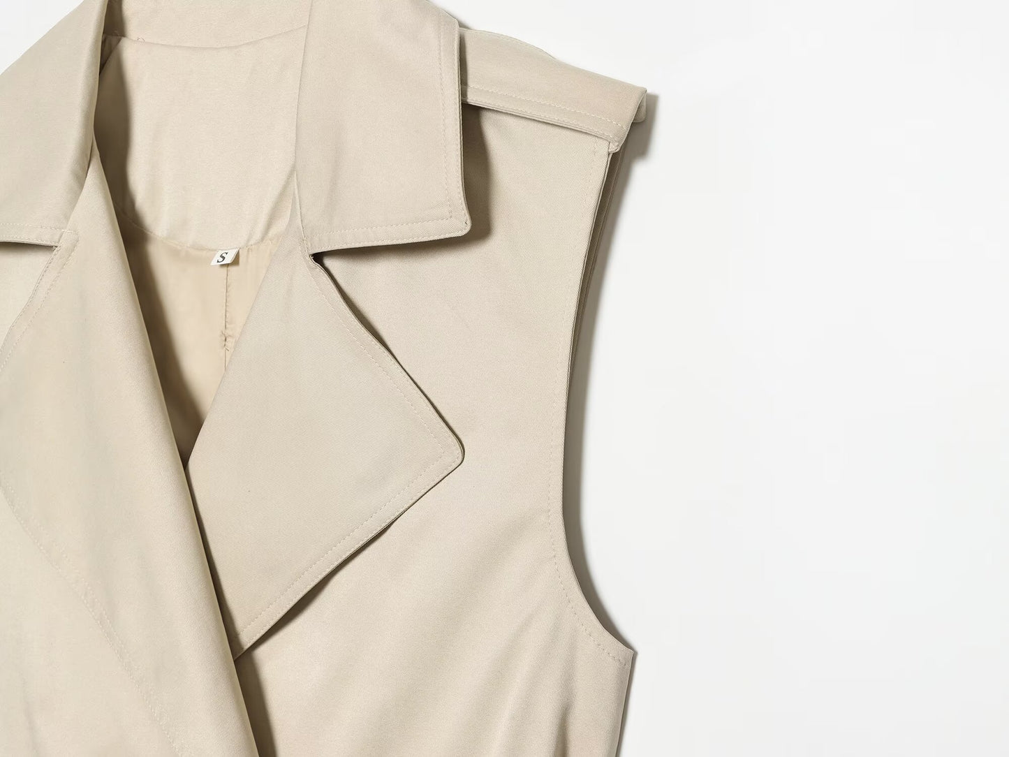 Women's with Belt casual double breasted vest