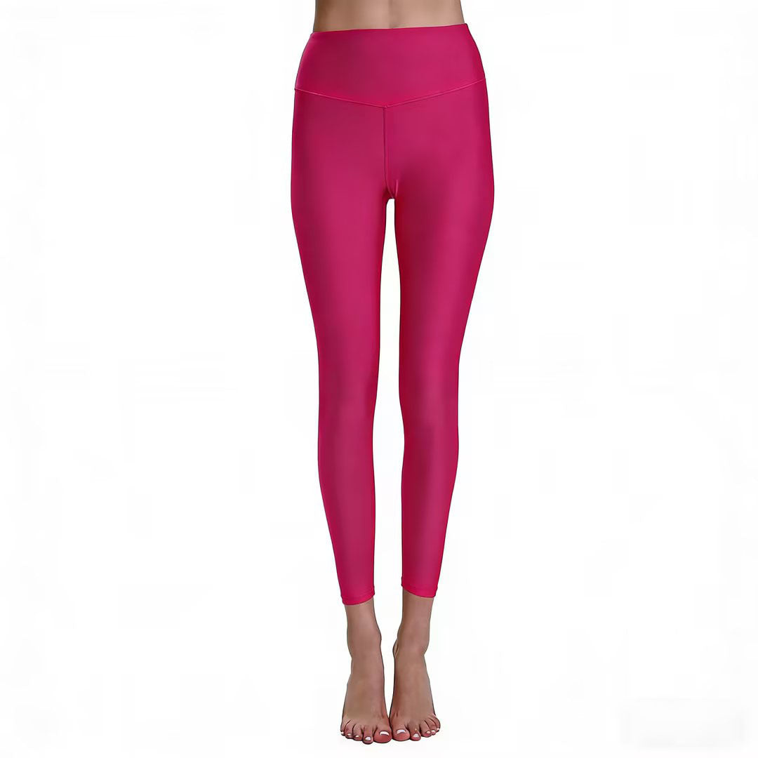 Women's high waist tight hip yoga clothes pants nude running fitness pants high waist peach sweatpants