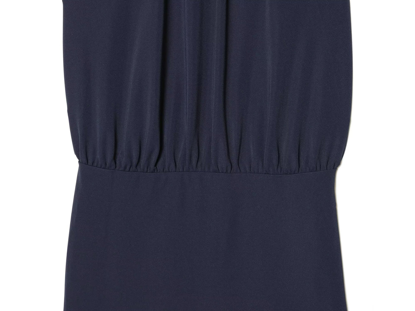 Women's backless draped halter neck dress