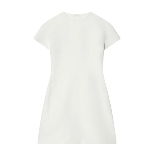 Women's slim O Neck short sleeved mini dress