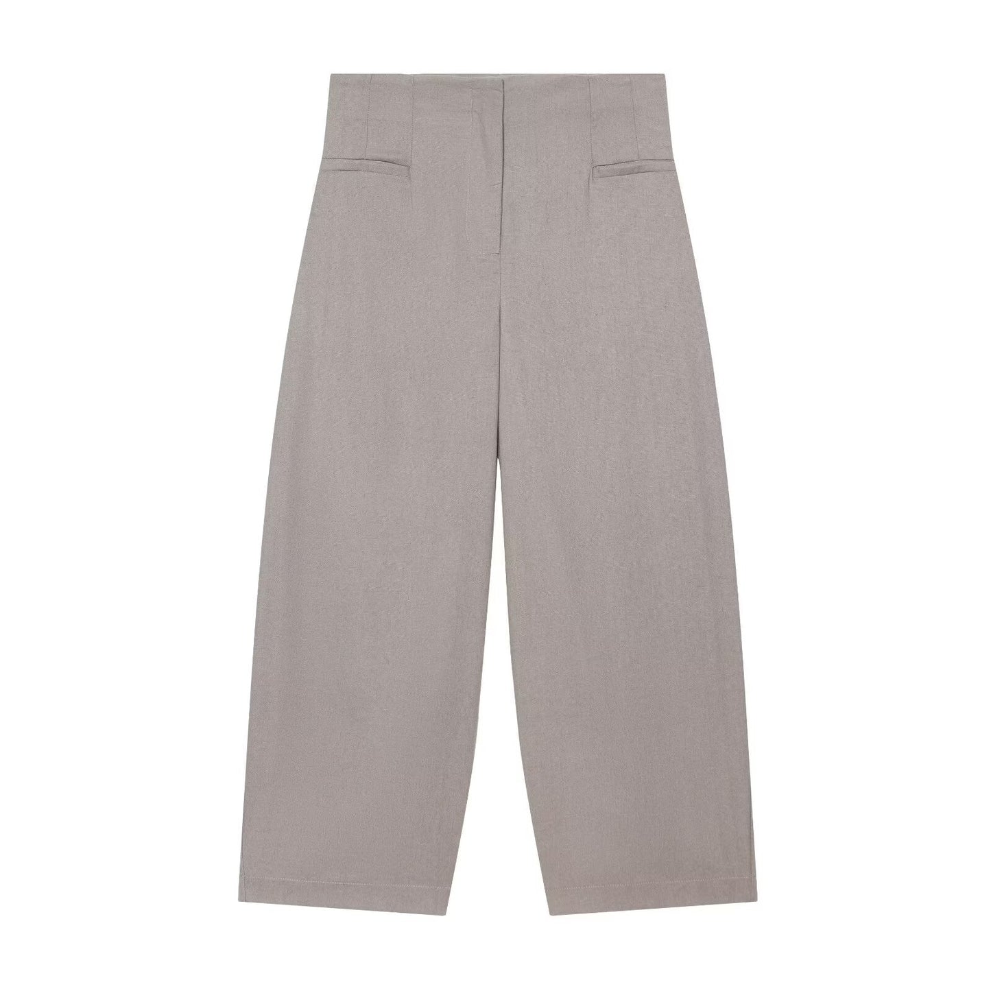 suit Women's 2 pieces rope knot buckle Lapel Coat+balloon shaped pants