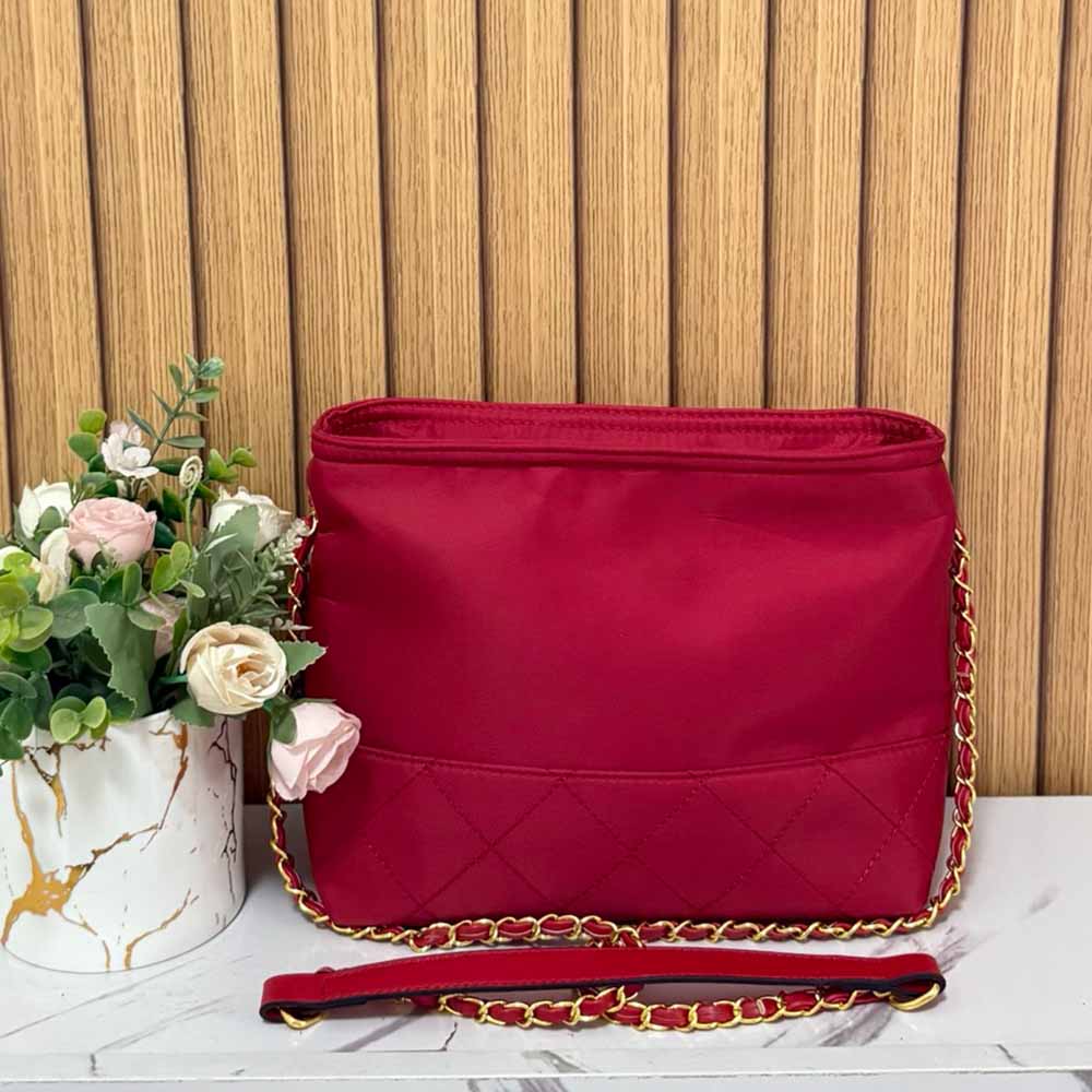 Women's new zipper square chain bag