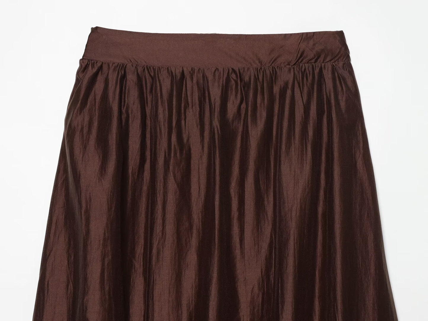 Women's casual embroidered fluffy MIDI skirt