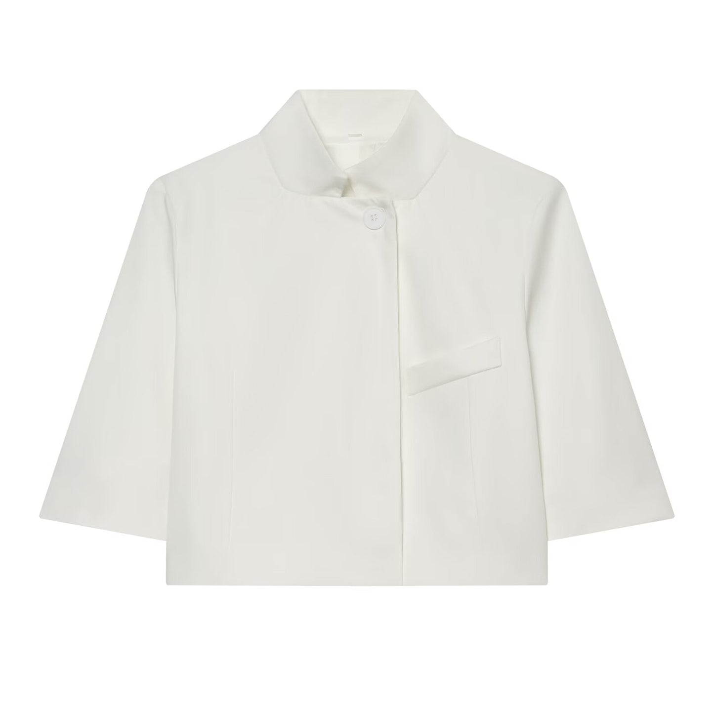Women's short standing collar Blazer Coat