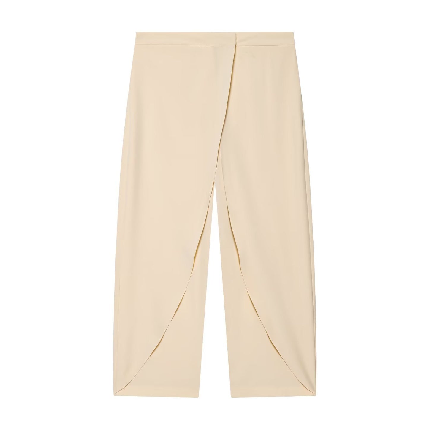 Women's front cross design casual pants