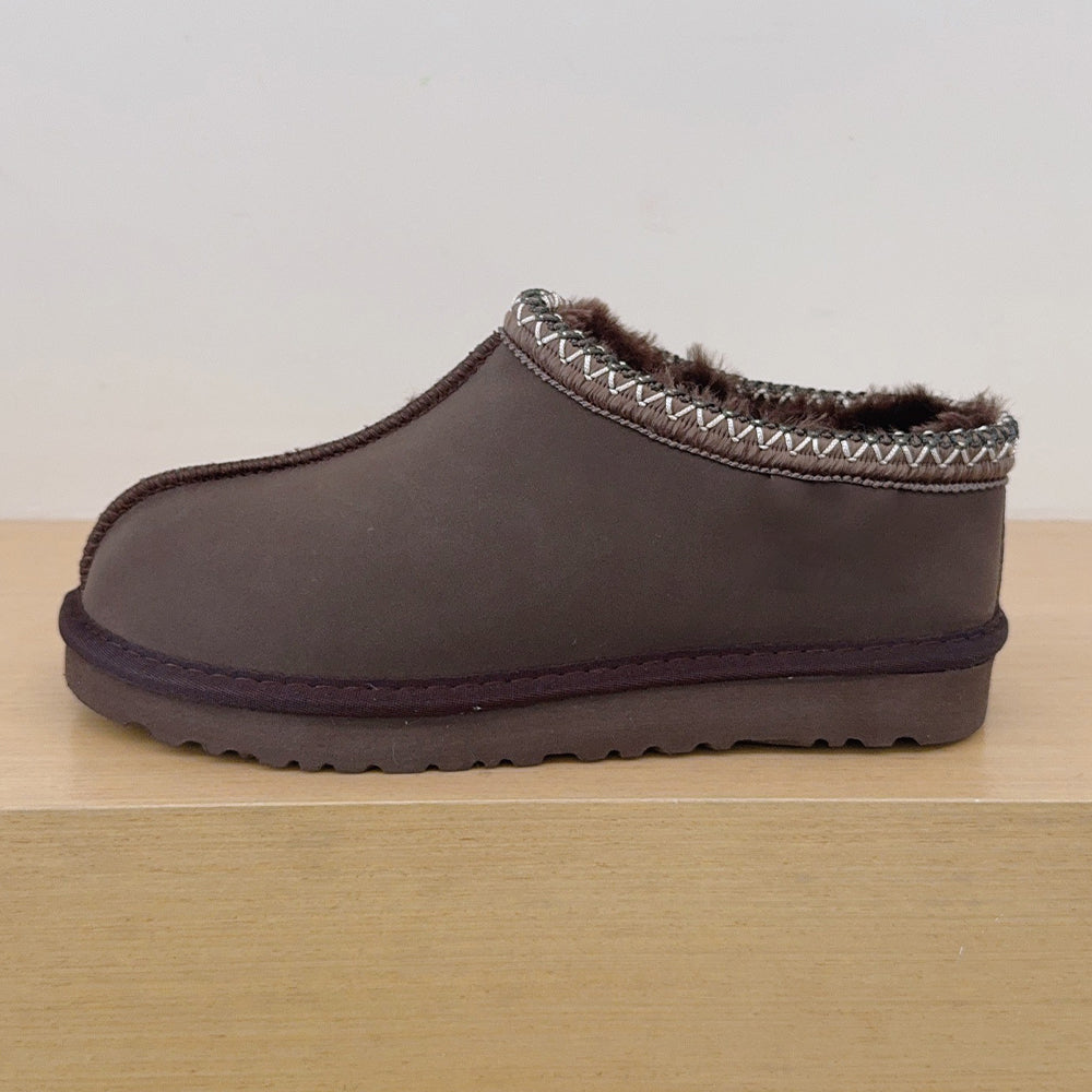 Women's new thin-soled and velvet padded snow boots