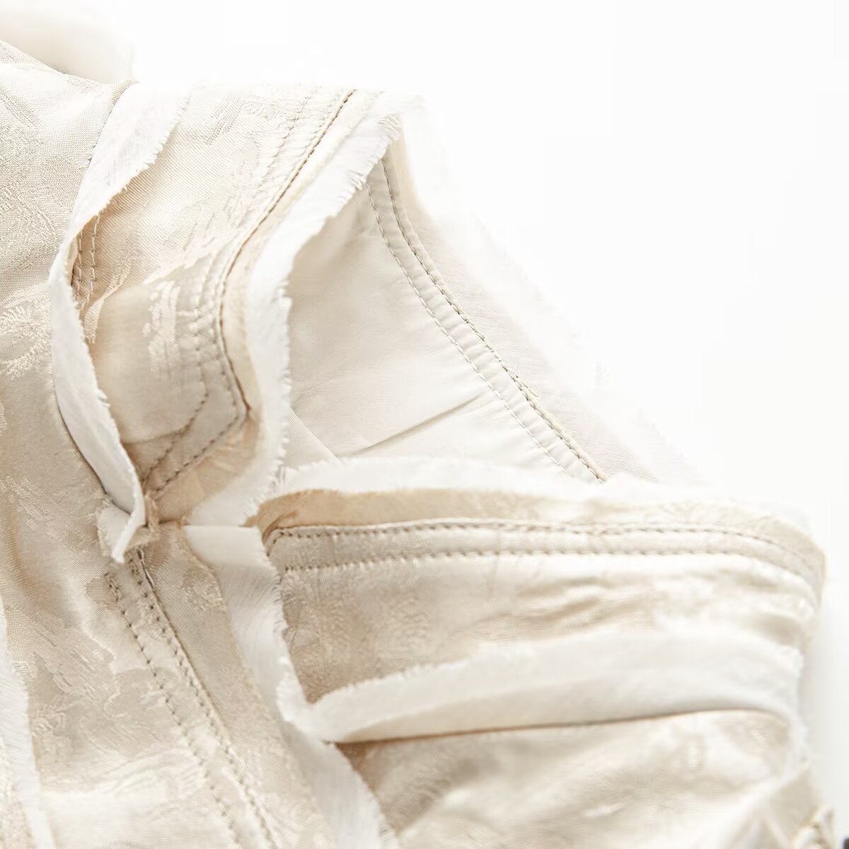 Women's standing collar short jacquard jacket