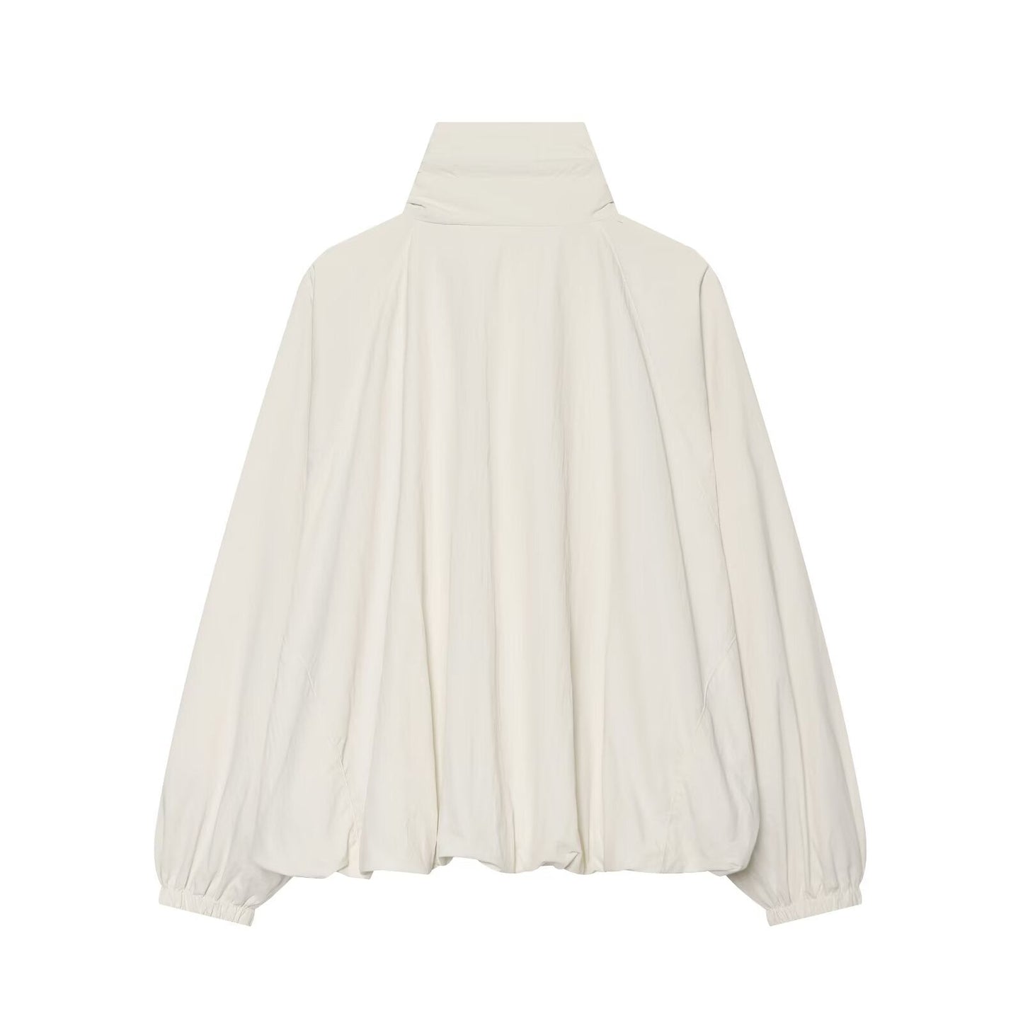 Women's casual large silhouette nylon Coat