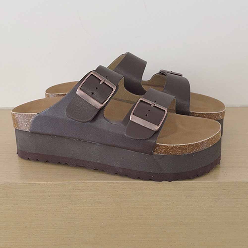 2026 new leisure platform heightening sandals and slippers have a shoe box