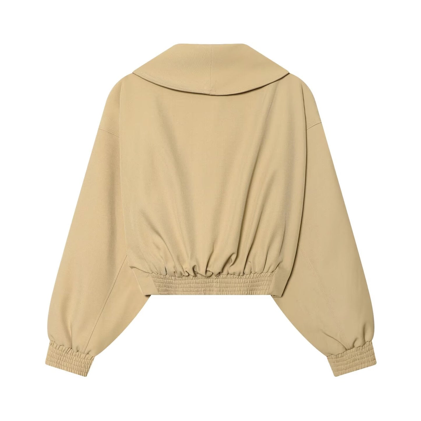 Women's buckle decoration casual short jacket