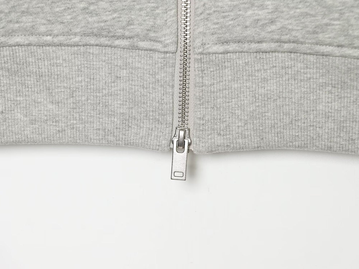 Women's slim stand collar double zipper Coat