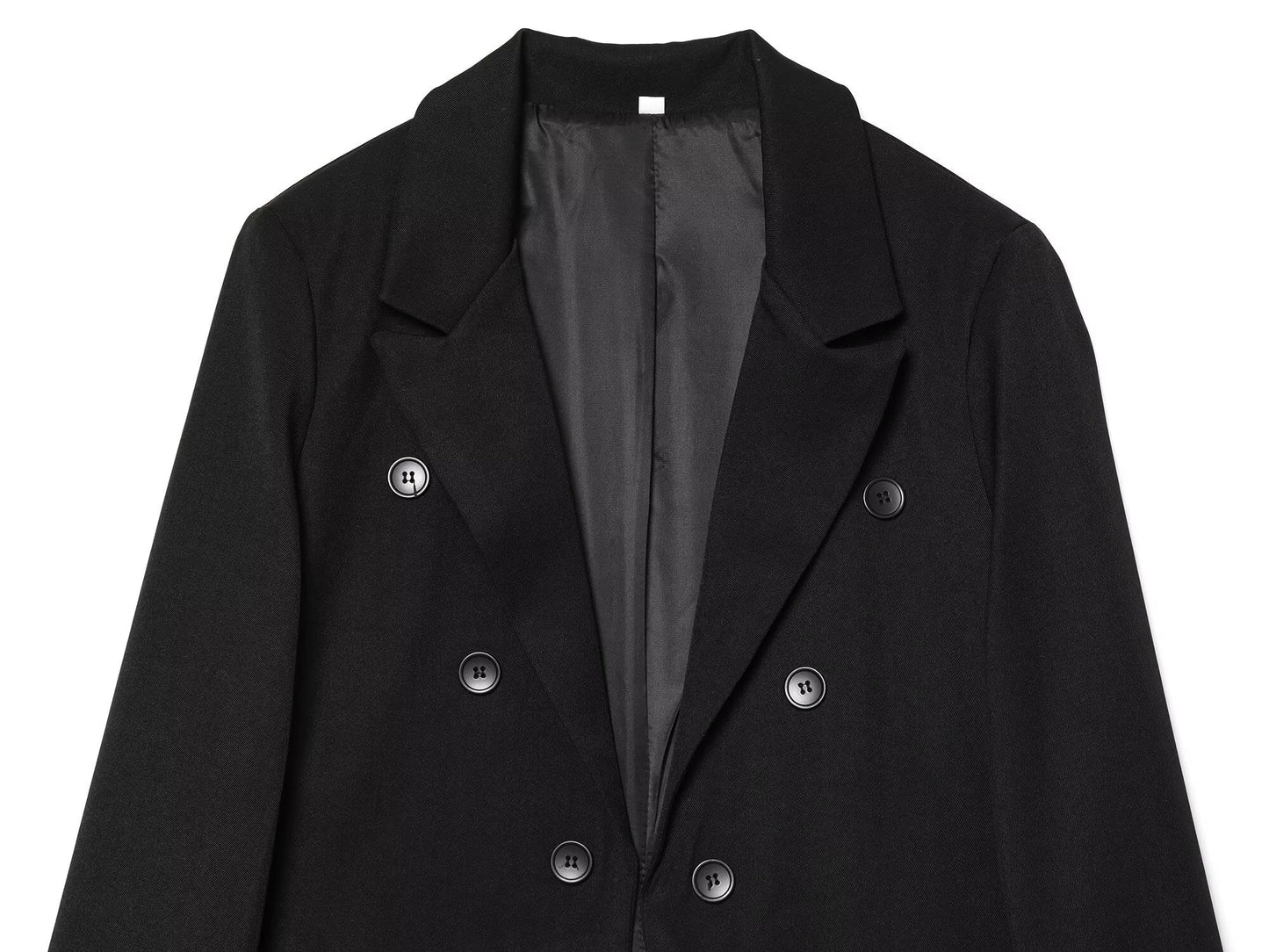 Women's asymmetrical hem Wool blend Blazer Coat