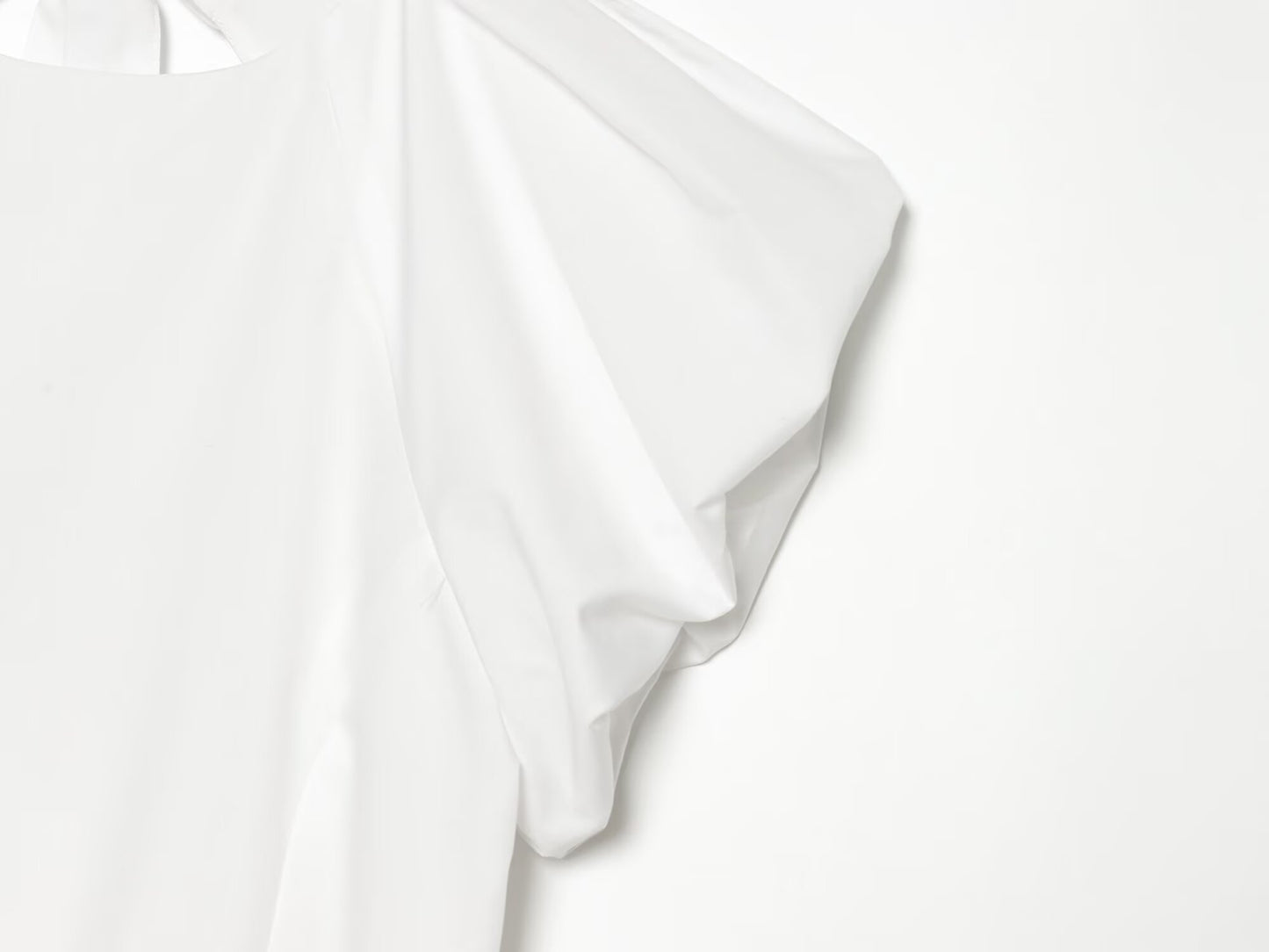 Women's backless bow decoration poplin top