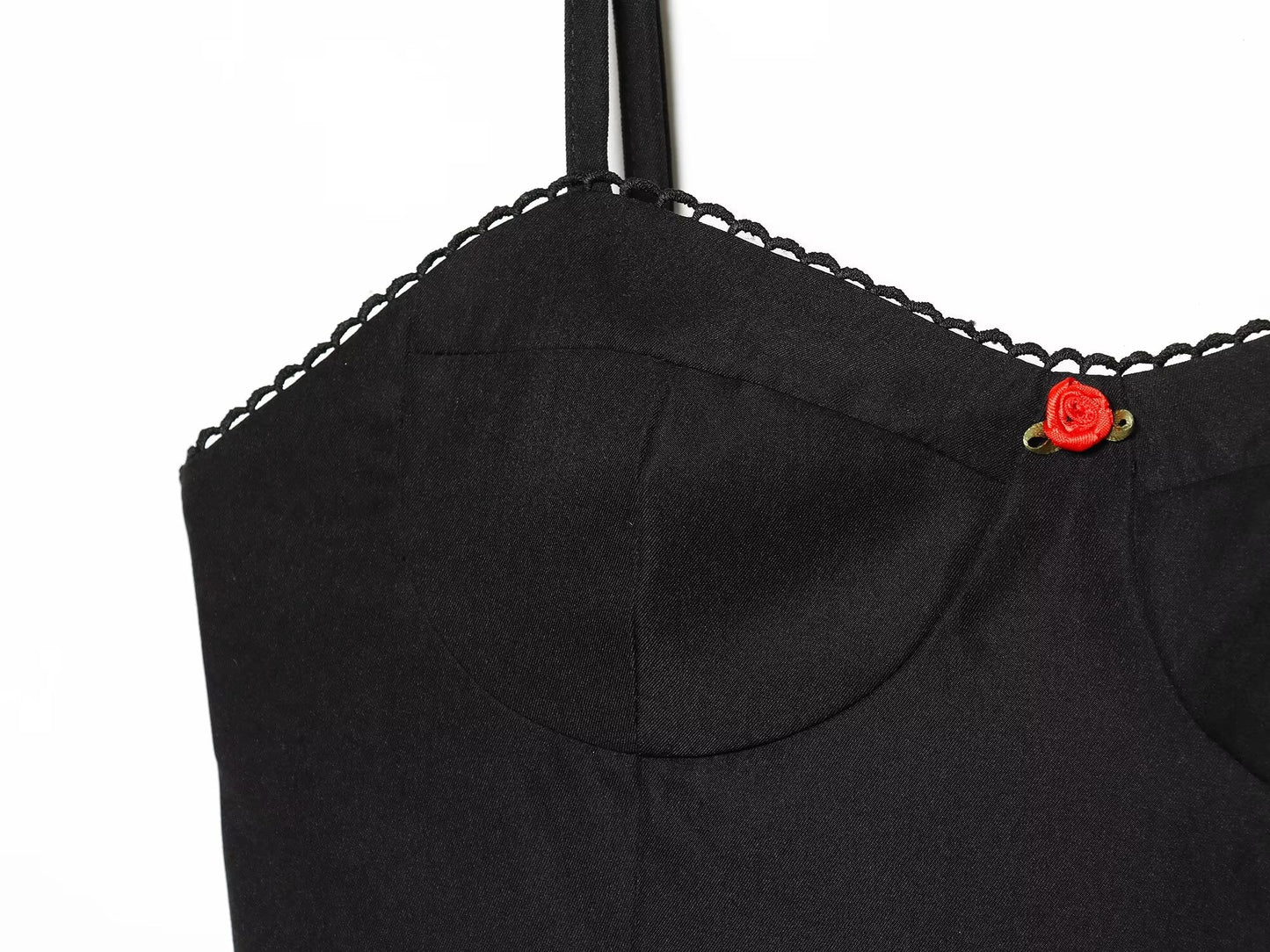 Women's strapless suspender puffy dress
