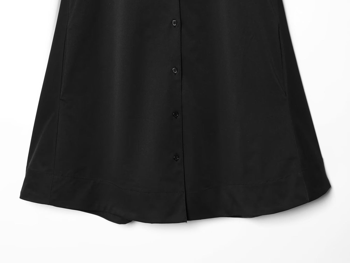 Women's loose poplin mini dress