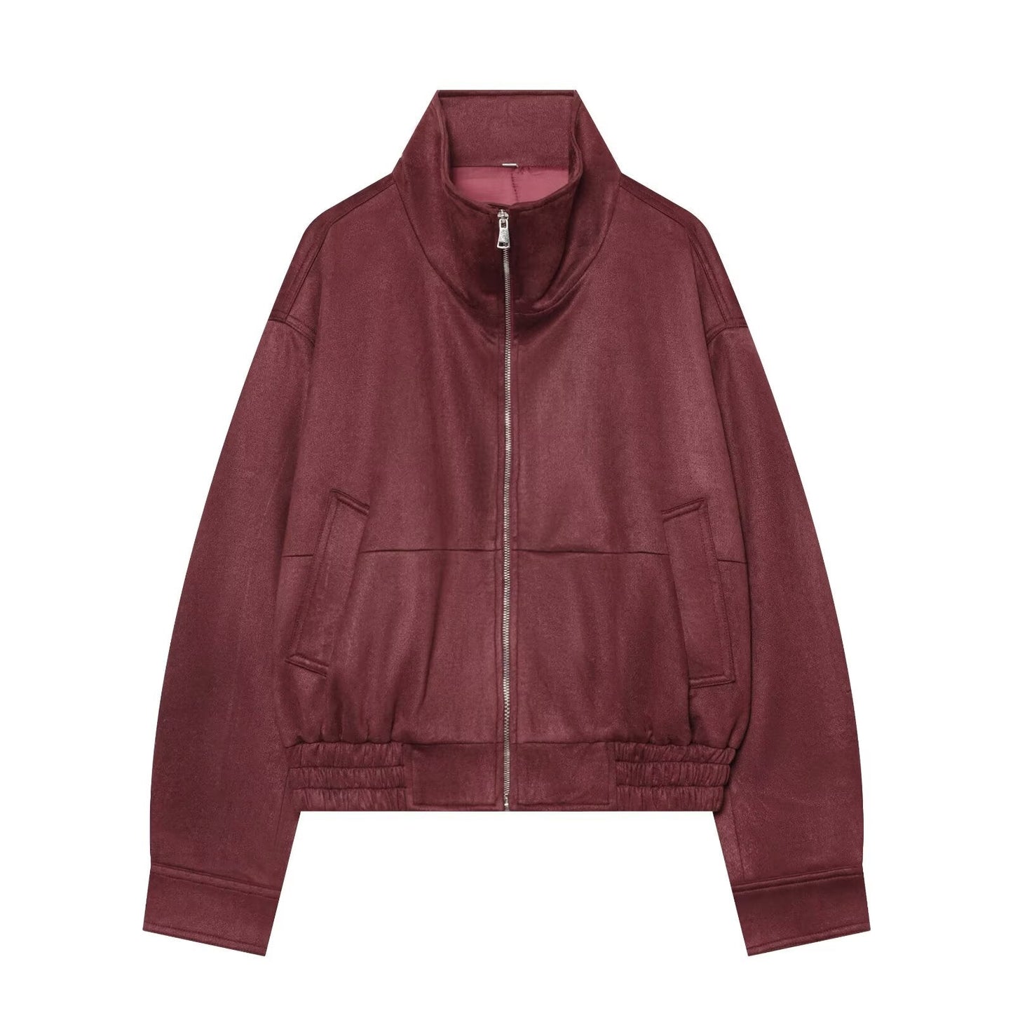Women's casual stand collar pilot jacket Coat