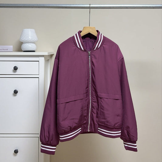 Women's new warm sports casual jacket cotton-padded jacket coat