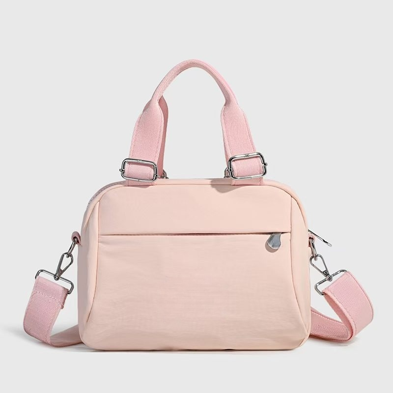 Women's new double zipper design portable messenger bag