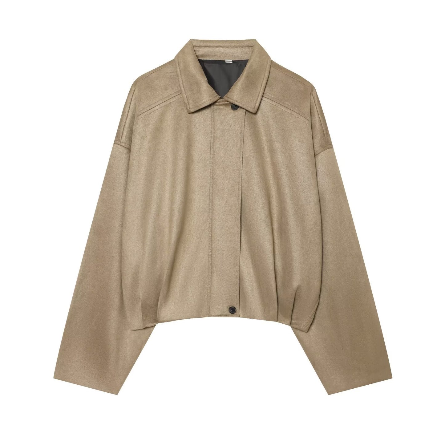 Women's casual suede textured jacket Coat