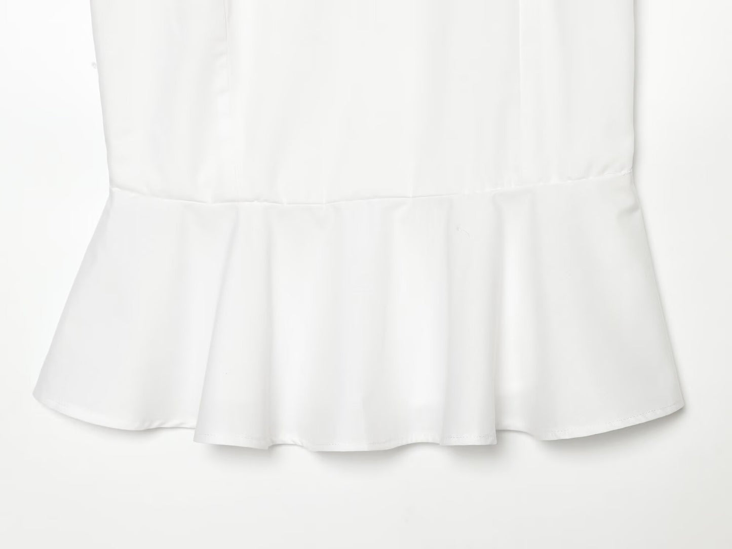 Women's backless bow decoration poplin top