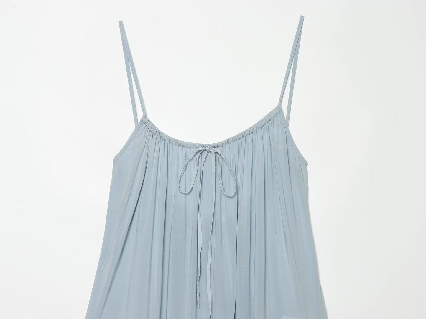 Women's layered decorative suspender mini dress