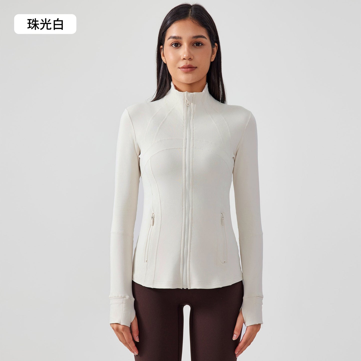 LU  Autumn and Winter New Stretch Running Fitness Yoga Long Sleeve Jacket