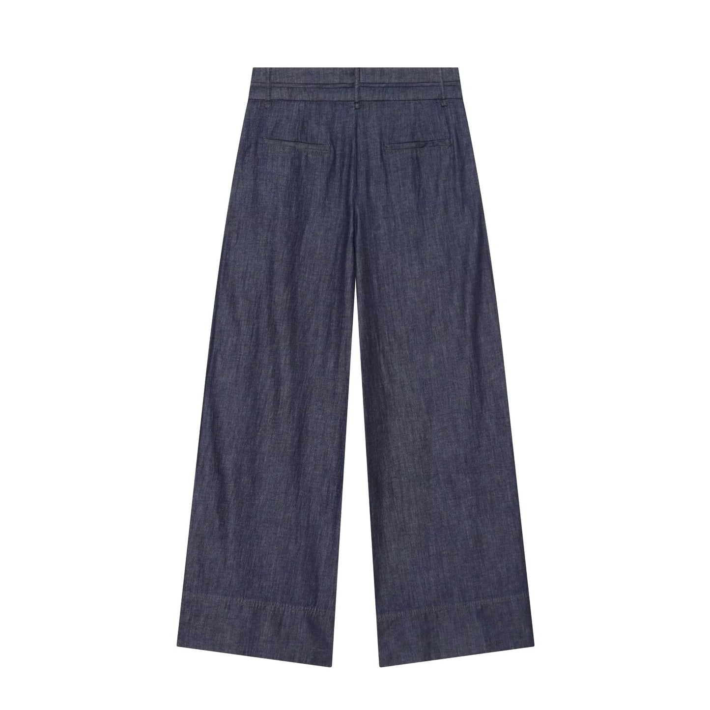 suit Women's 2 pieces pleated asymmetrical top+ wide leg pants