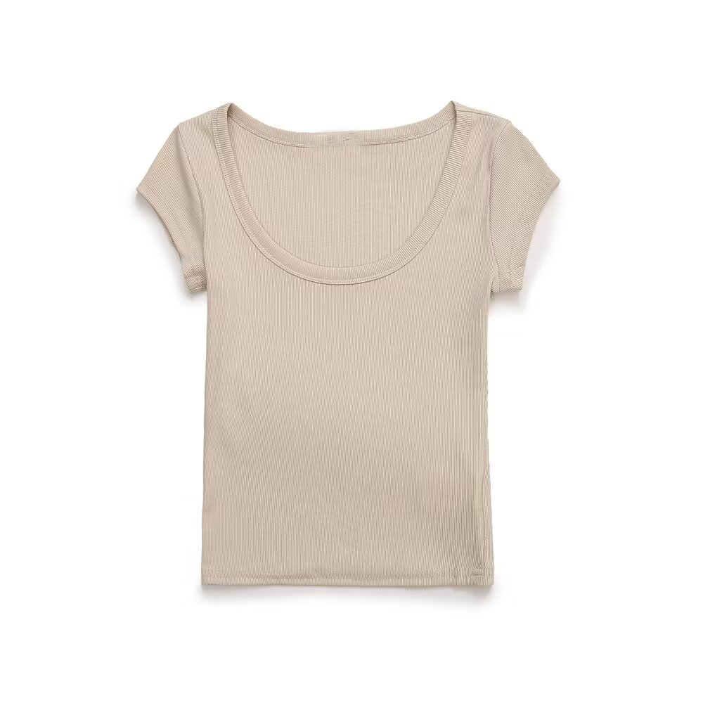 suit Women's 2 pieces slim O Neck ribbed T-shirt+Jogging pants